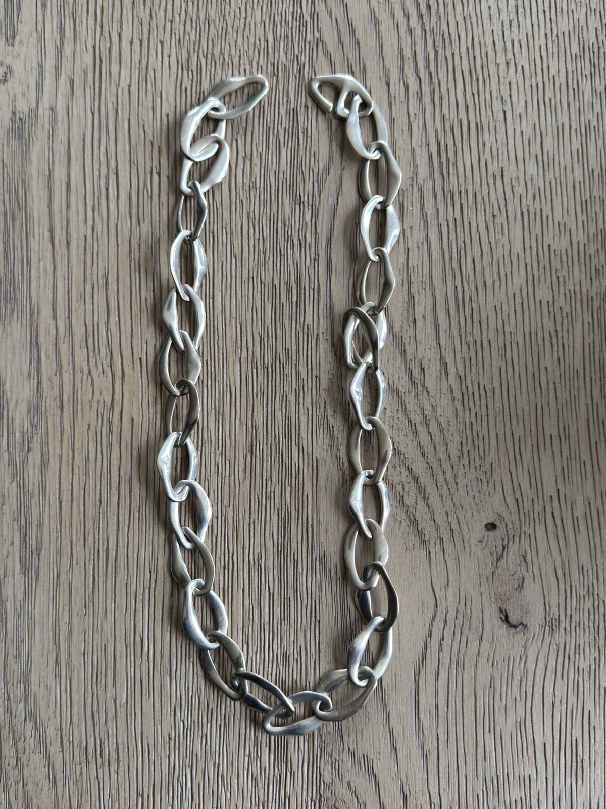 Tiffany & Co. Necklace 925 Sterling Silver Elsa Peretti Aegean 147G, 28inch