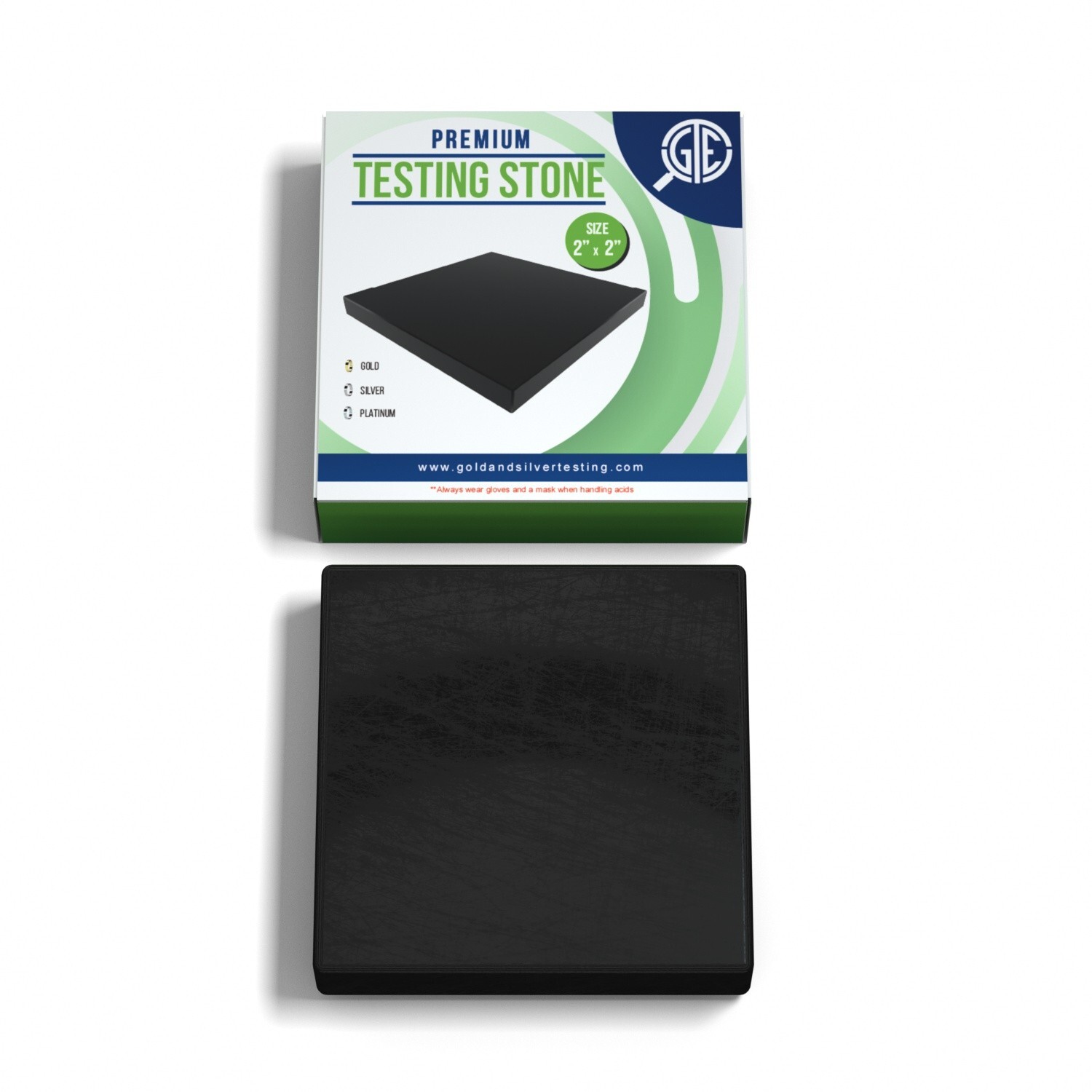 Gold Testing Kit 10k 14k 18k 22k Solutions Acids + Scratch Stone Test