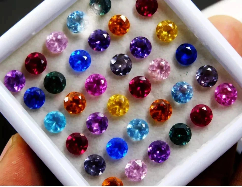 20 Pcs 6 MM Multi Color Sapphire Round Cut Natural Gemstone Lot Certified