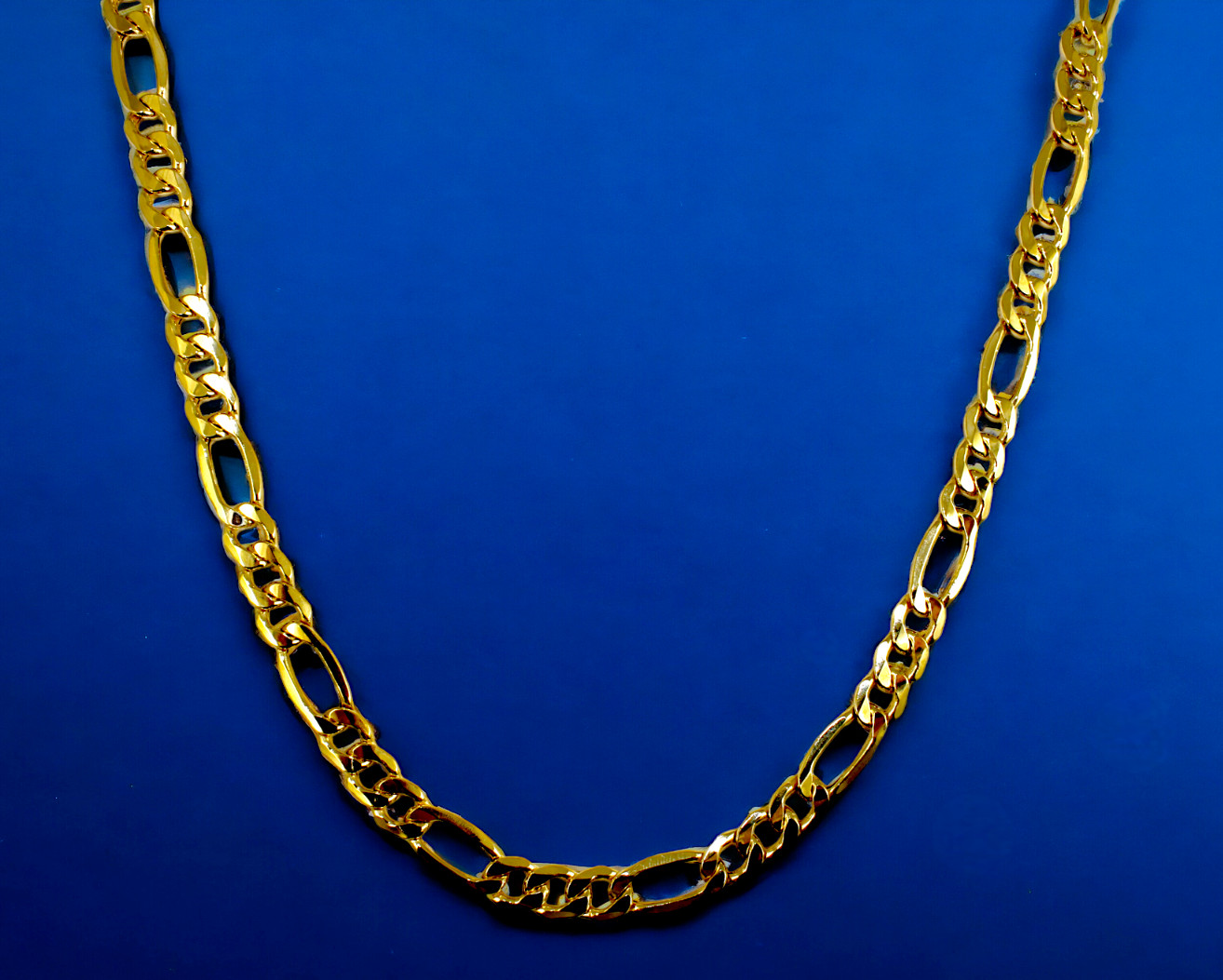 10K Yellow Gold Figaro Necklace Bracelet Chain Italian Real Gold 2mm-8mm 7″-30″