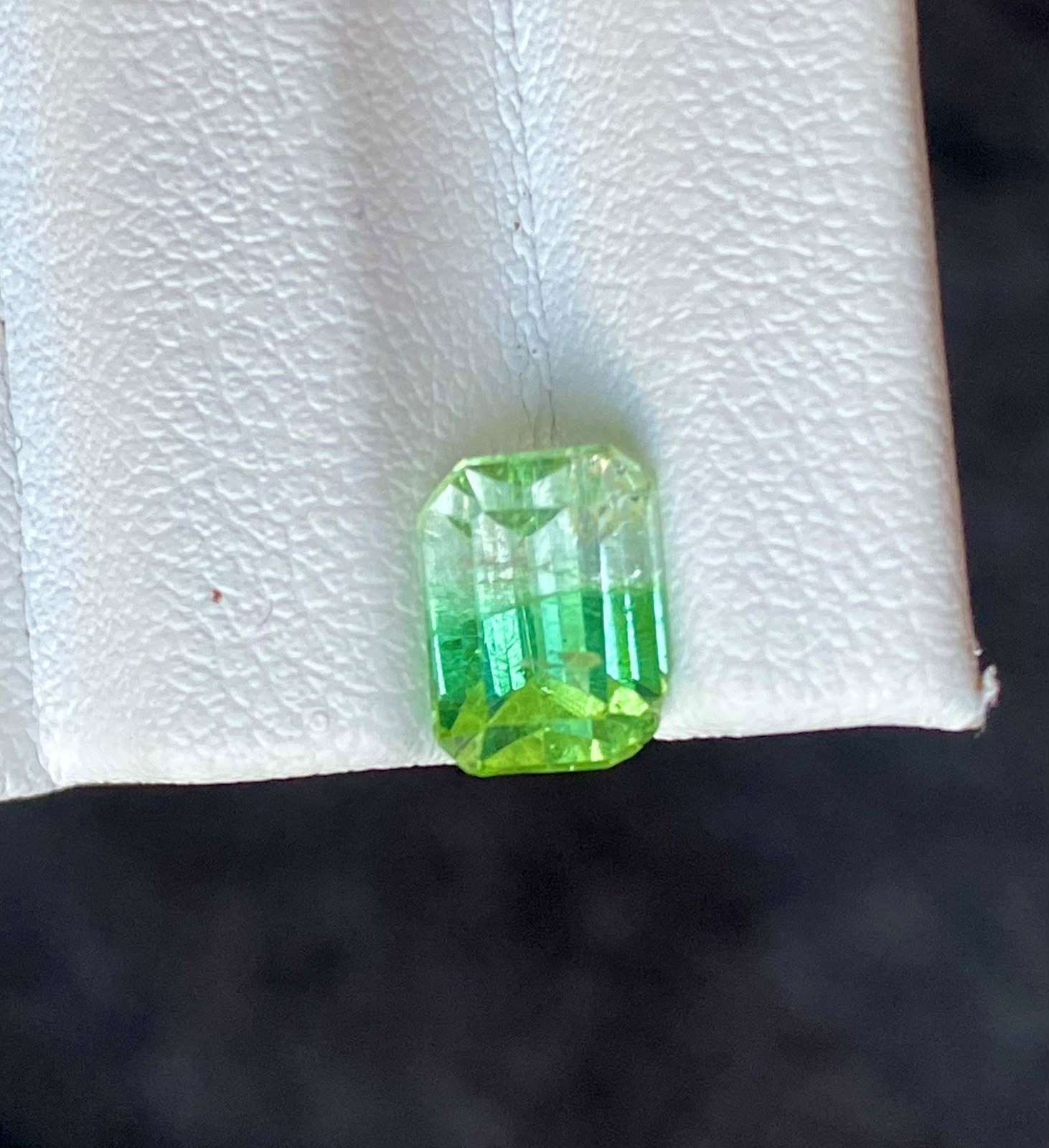 2.5 carat Rare Bicolor Tourmaline Losse Gemstone Afghanistan. Cushion Cut..