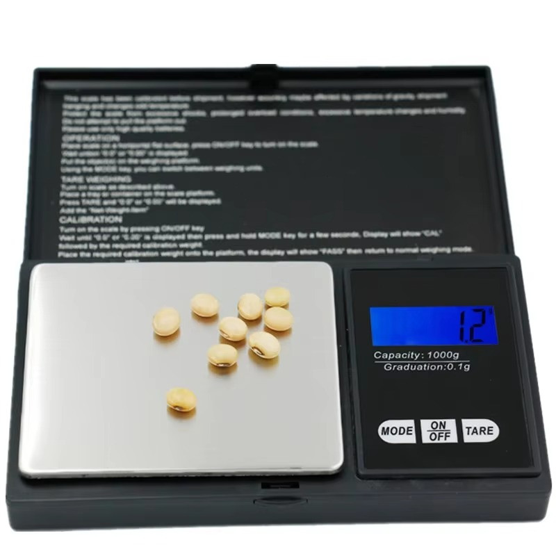 500g x 0.1g / 1000×0.1g Digital Pocket Scale CS-500 Portable Jewelry Scale