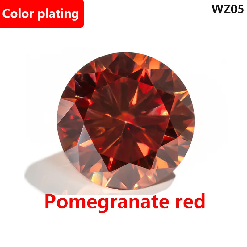 Colorful 0.1ct-5ct Full Size Loose Moissanite Stone VVS1 Gemstones GRA Wholesale