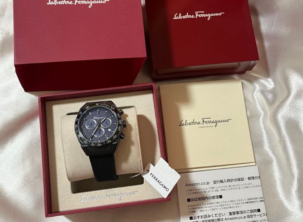 Regular 214 500 yen Brand New Swiss Made Ferragamo Chronograph Quartz Watch