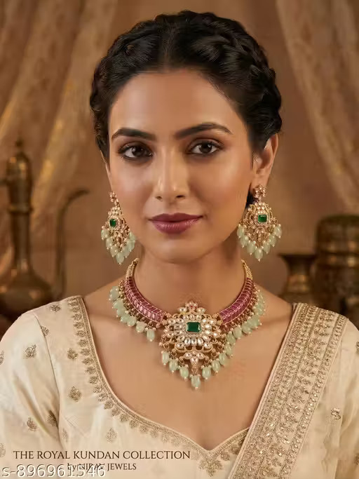 Bollywood indian Gold Plated Jewellery Set,Necklace Set/ JEWELLERY SET