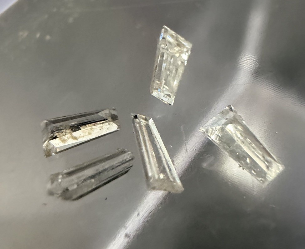 Lot 5 Natural Matching Tapered Baguette Diamonds .40 TCW-Brilliant Earth Premium