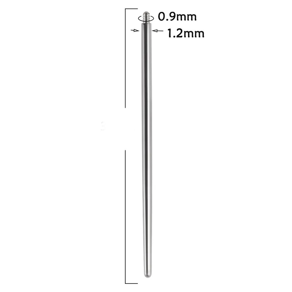 16G 14G Steel Internally Threaded Insertion Taper Dermal Pin Body Piercing Tool