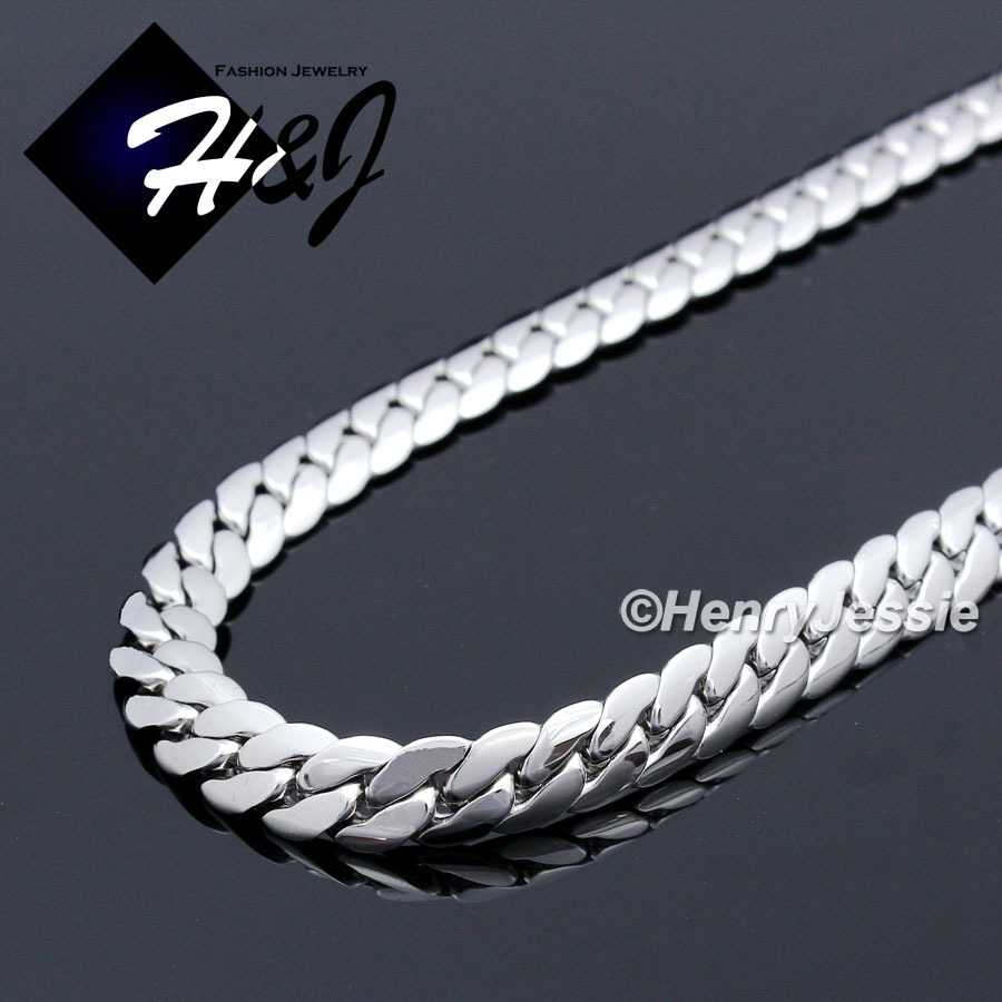 16-40″MEN Stainless Steel 3mm Silver Miami Cuban Curb Link Chain Necklace*N155