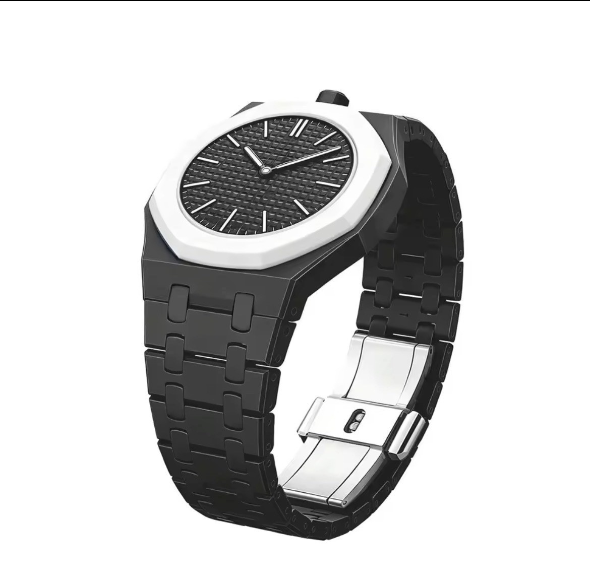AP x Swatch Royal Pop Integrated Link Ceramic Bracelet Band – Midnight Black