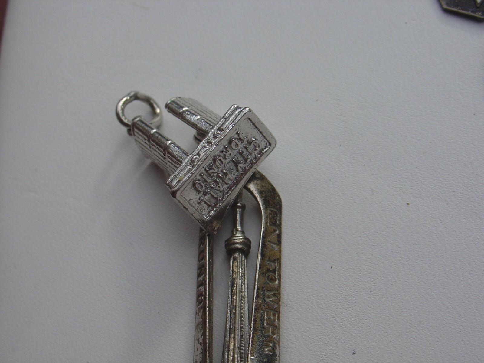Vintage Sterling Silver Charm Lot Souvenir City Hall CN Building Toronto Canada