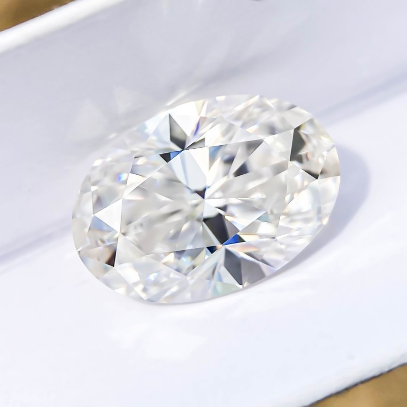 US 0.5ct GRA D Color Sparkling Oval Cut 1-20pcs Loose Moissanite VVS1 Wholesale