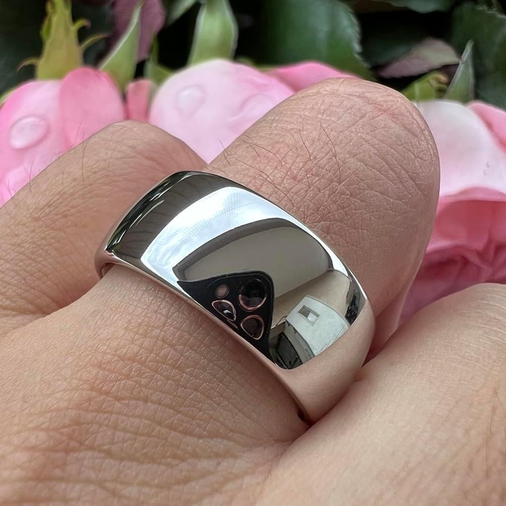 2mm 3mm 4mm 5mm 6mm 7mm 8mm 10mm White Tungsten Rings for Men Women Engagemen…
