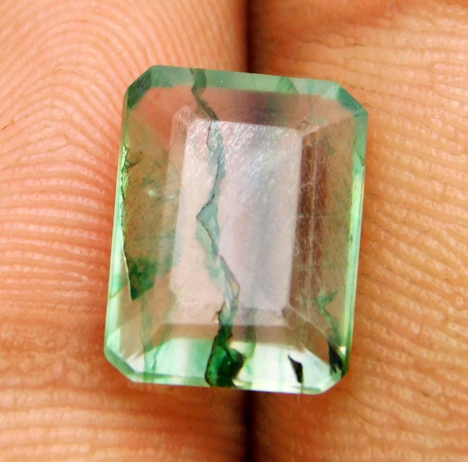 Certified Natural Colombian Green Emerald 3.00 Ct Emerald Cut Loose Gemstone