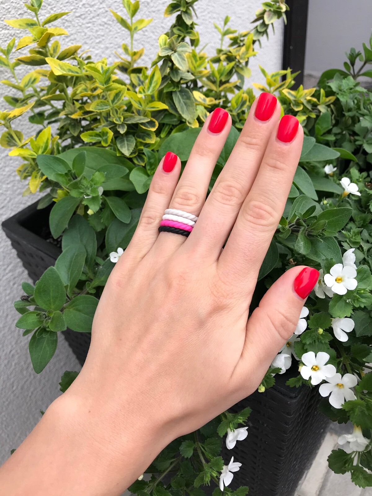 Silicone Wedding Band Men Women Rubber Wedding Ring Couples Engagement Size 4-13