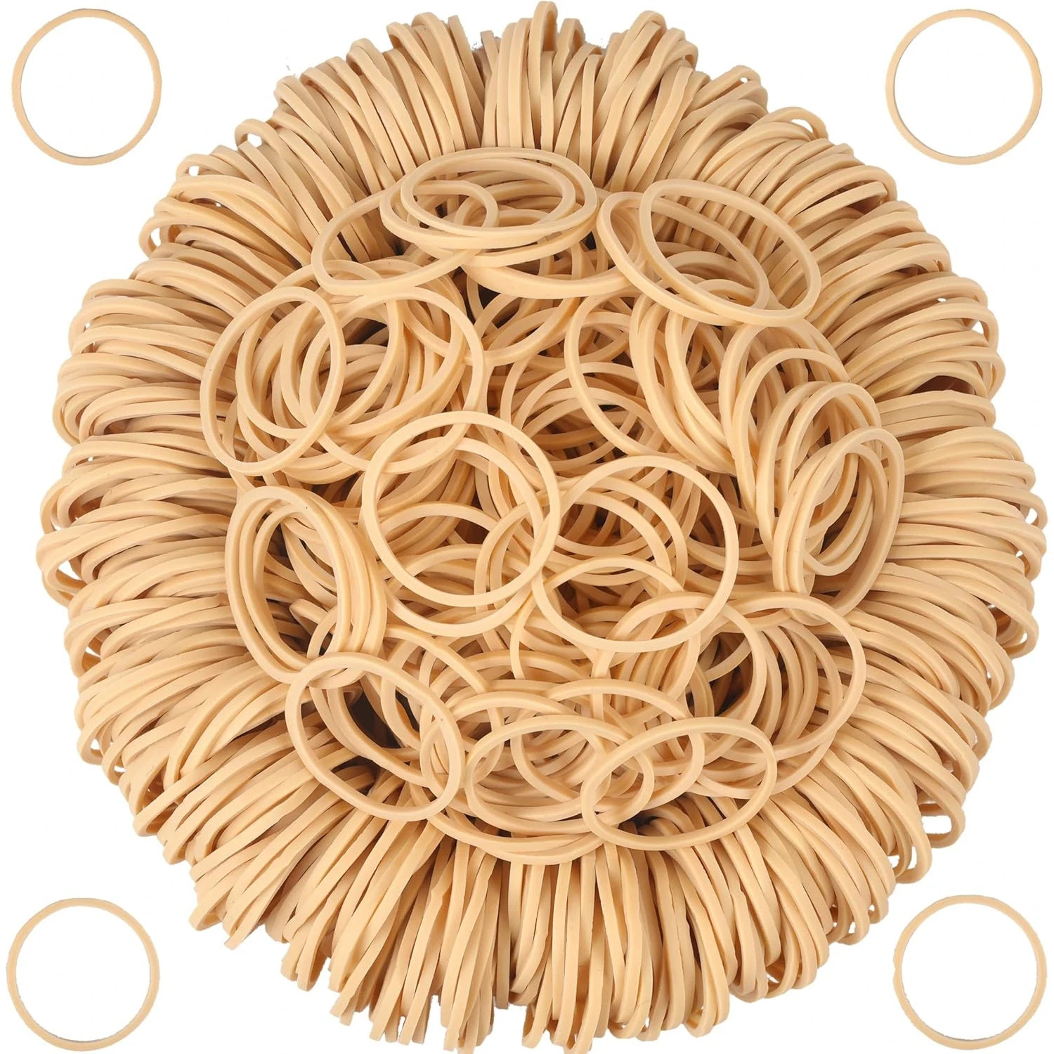 Rubber Bands Size #10 Beige 600pcs Elastic Office Money Wrap Flowers Craft