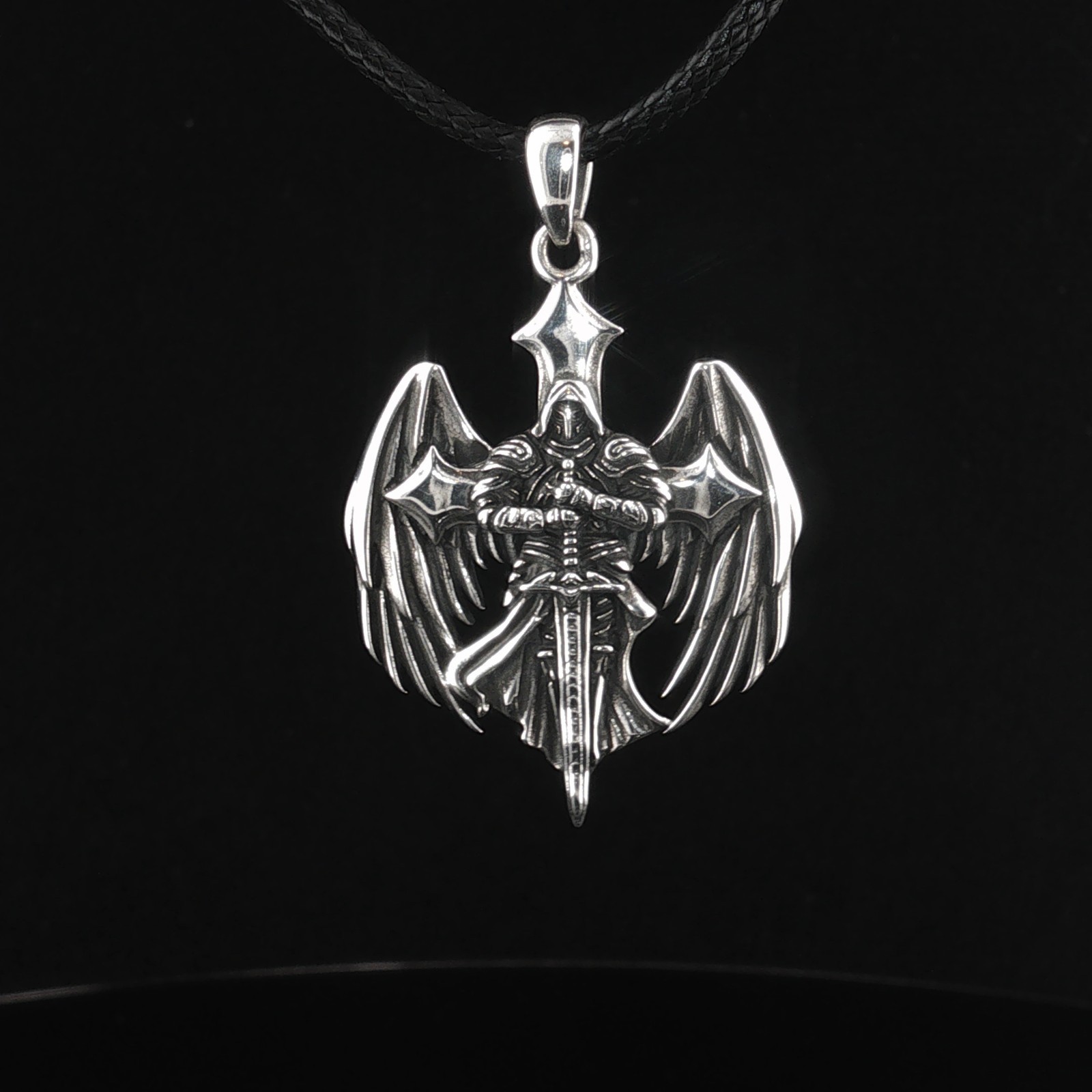 925 Sterling Silver Archangel Saint Michael the Warrior Necklace