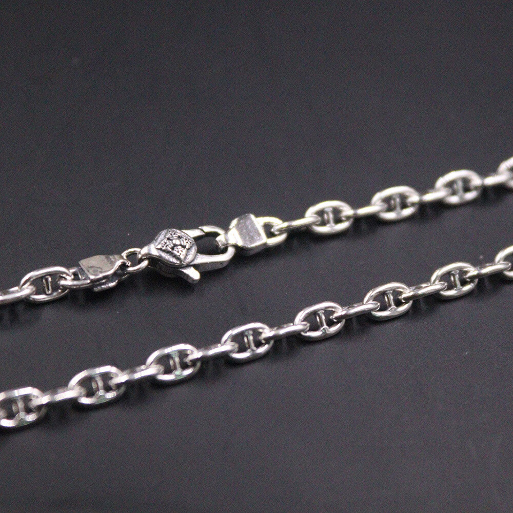 Sterling Silver Chain 925 Men Necklace Marine Link Anchor Chain 24inchL Gift