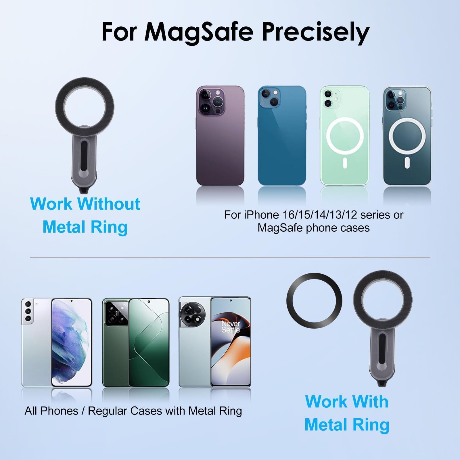 EEEKit Magnetic CD Slot Phone Mount, 20 Magnets, Pop Grip Compatible