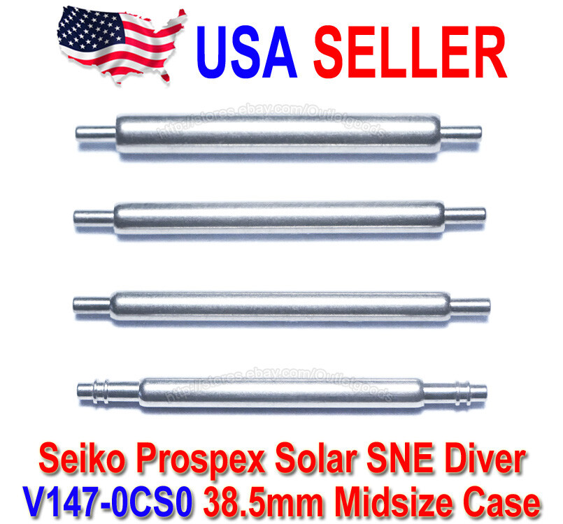 20mm Stainless Steel FATBAR Spring Bars for Seiko Prospex Solar 38.5mm V147-0CS0