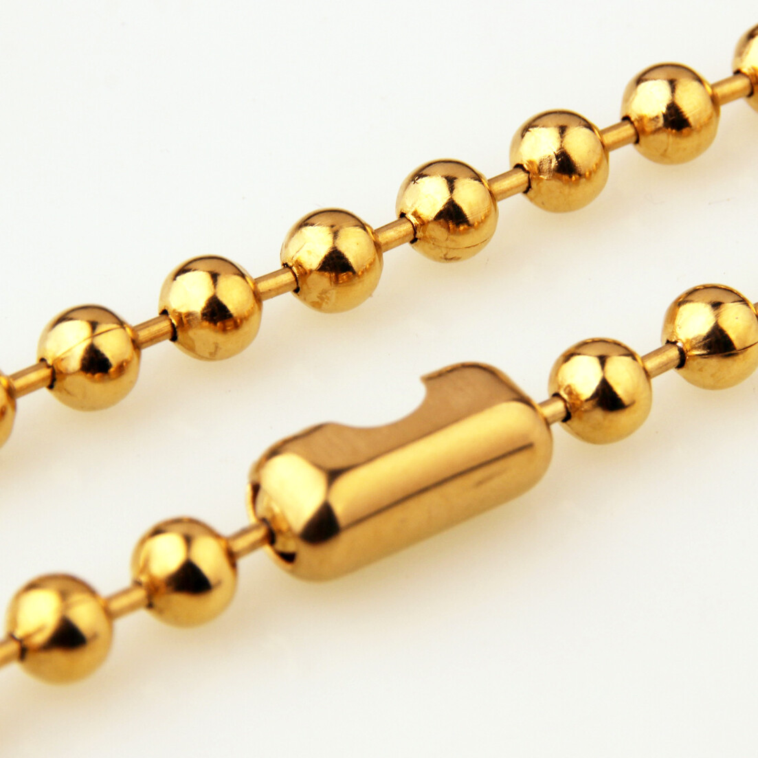 6/8/10/12mm Hotsale Stainless Steel Bead Ball Chain Necklace Men Women Jewelry