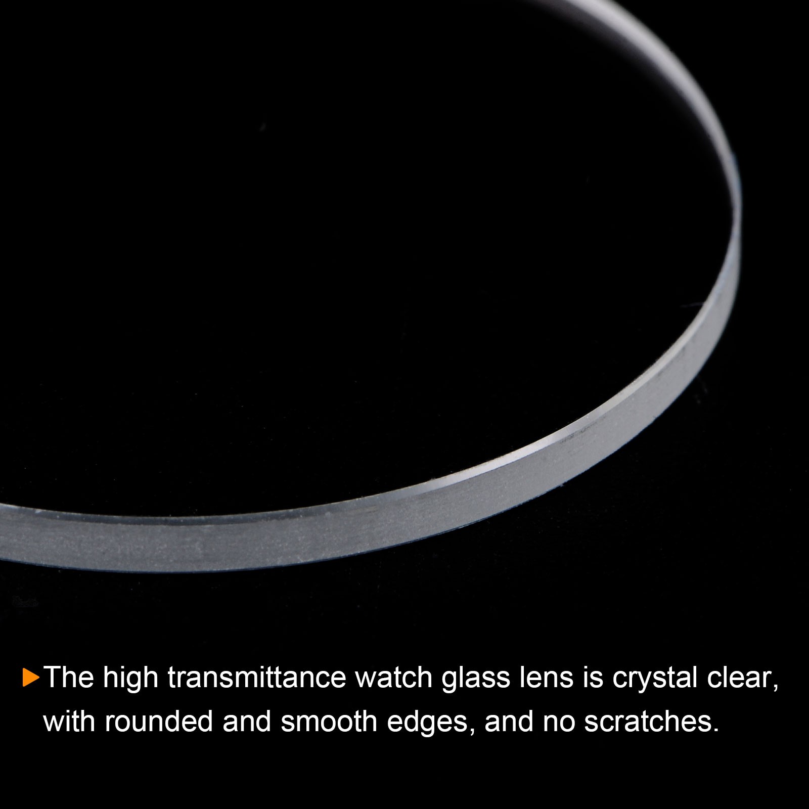2pcs 36mmx2mm High Transmittance Watch Crystal Lens Glass Round Flat Mineral