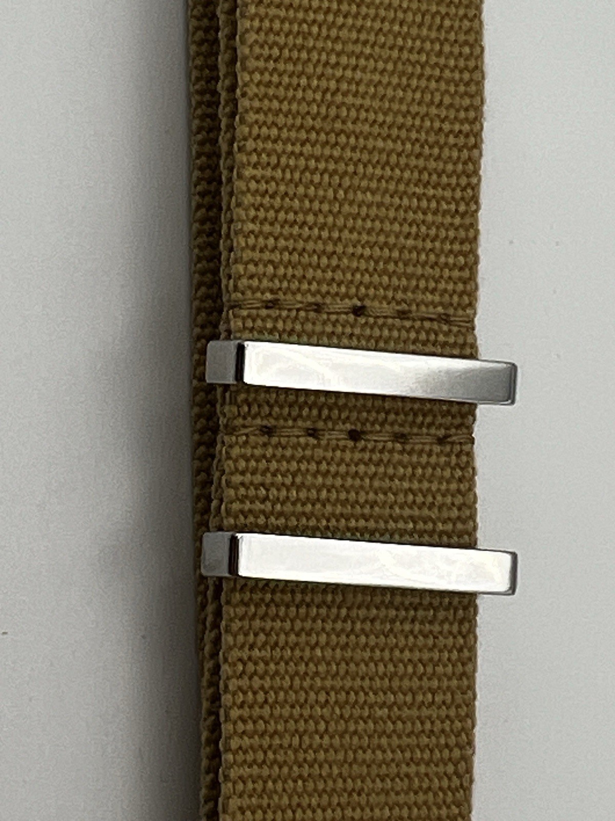 OMEGA Nylon Polyamid Beige Strap 20mm Ref 0-CWZ007570 Very Good.