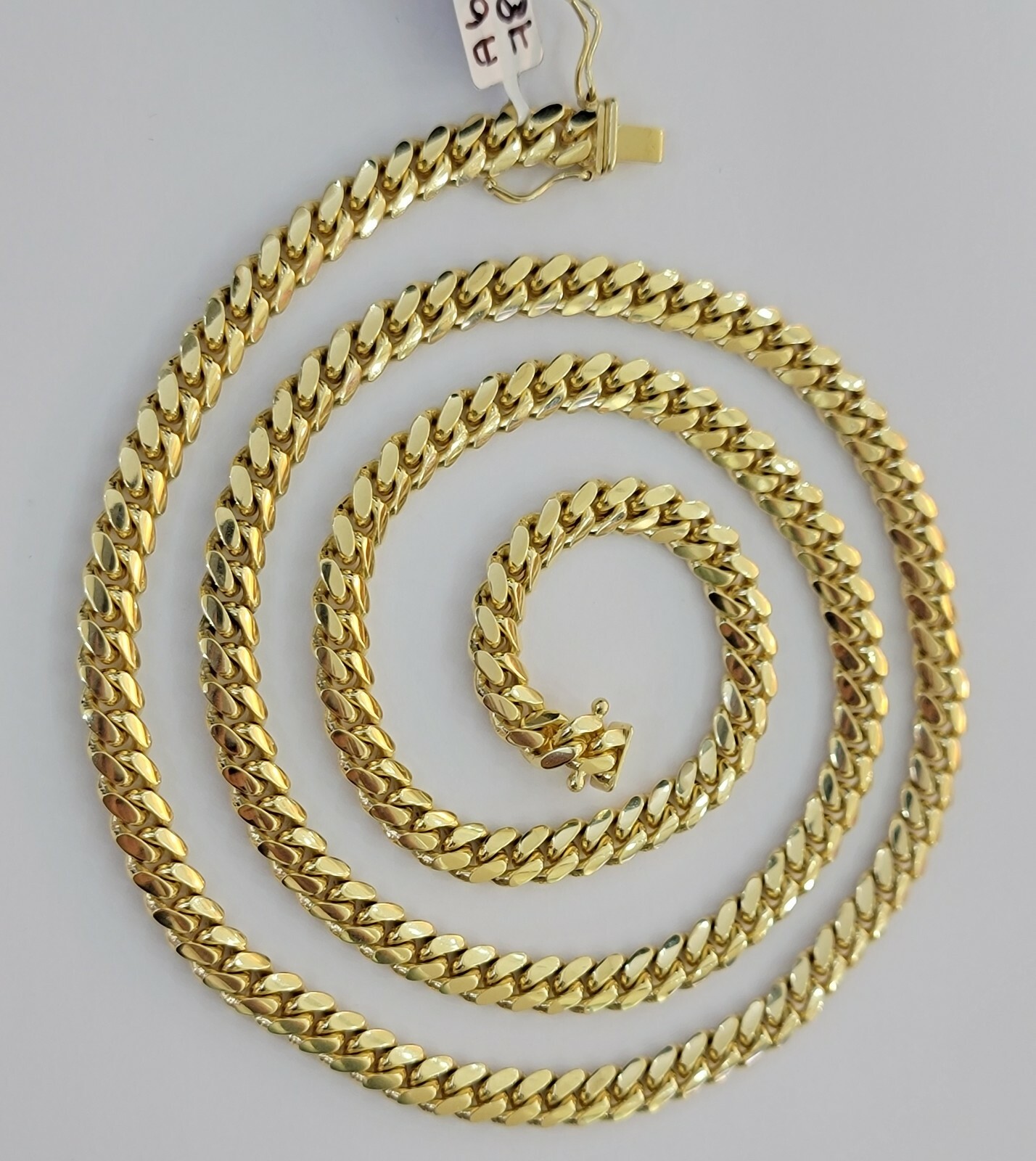 Solid 10k Gold Miami Cuban Link Chain Necklace 6mm 20″/22″ Men 10kt Yellow Gold