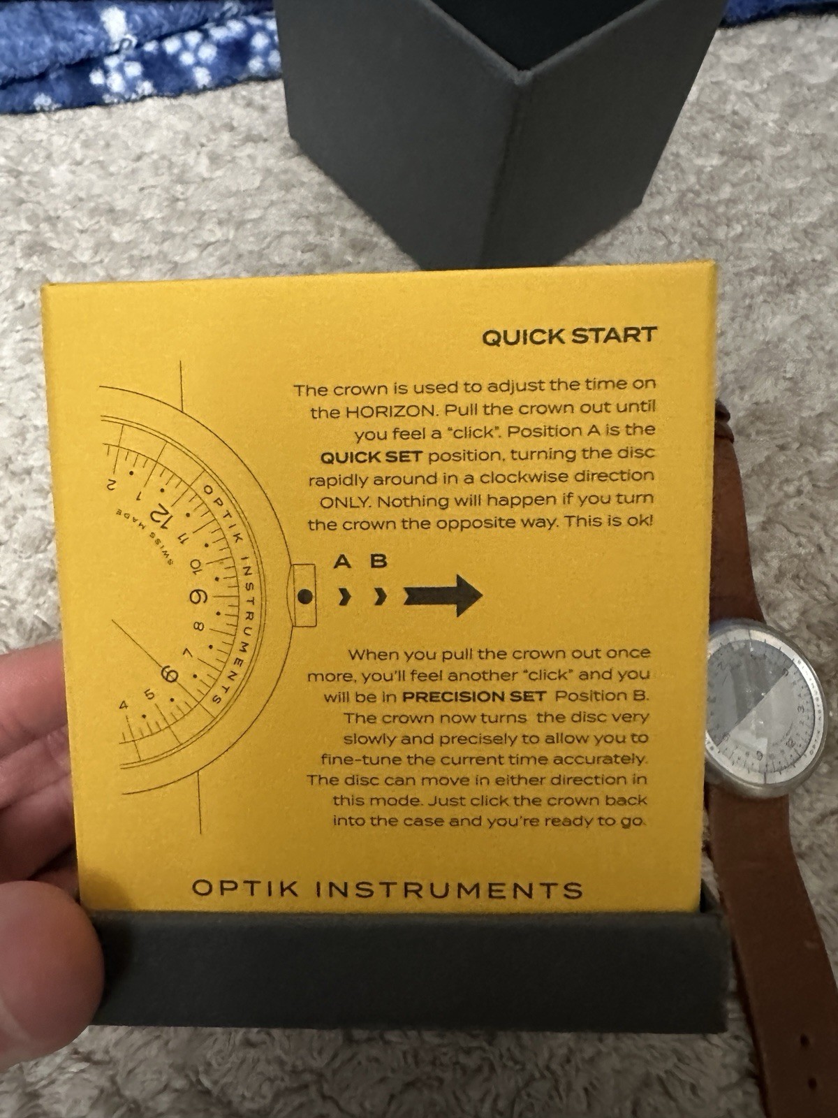 Optik Instruments Horizon “Billet” Men’s 40mm St.Steel Swiss Quartz Wristwatch