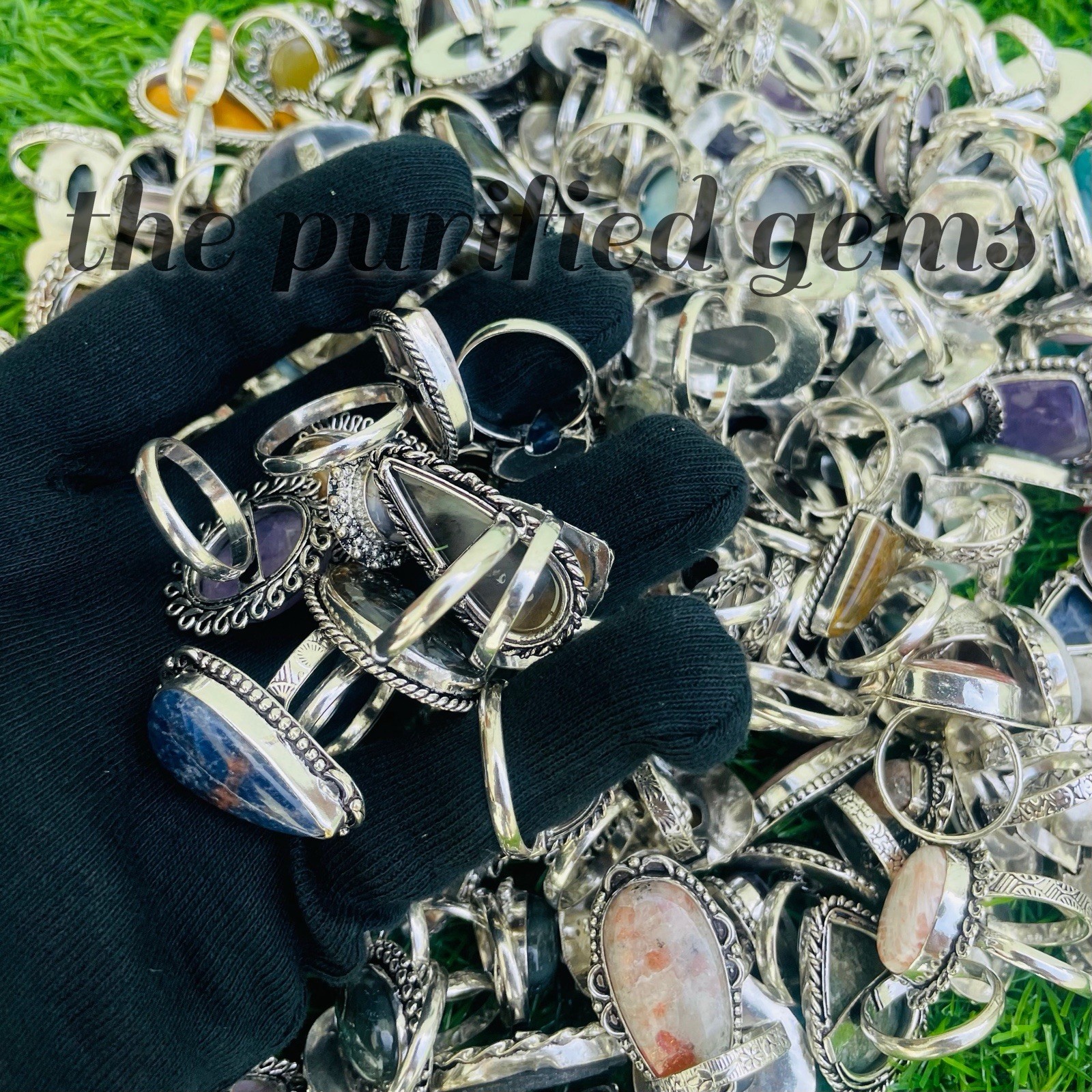 Stackable 925 Silver Plated Rings For Women~Boho Desig Rings~Bulk Lot Rings~