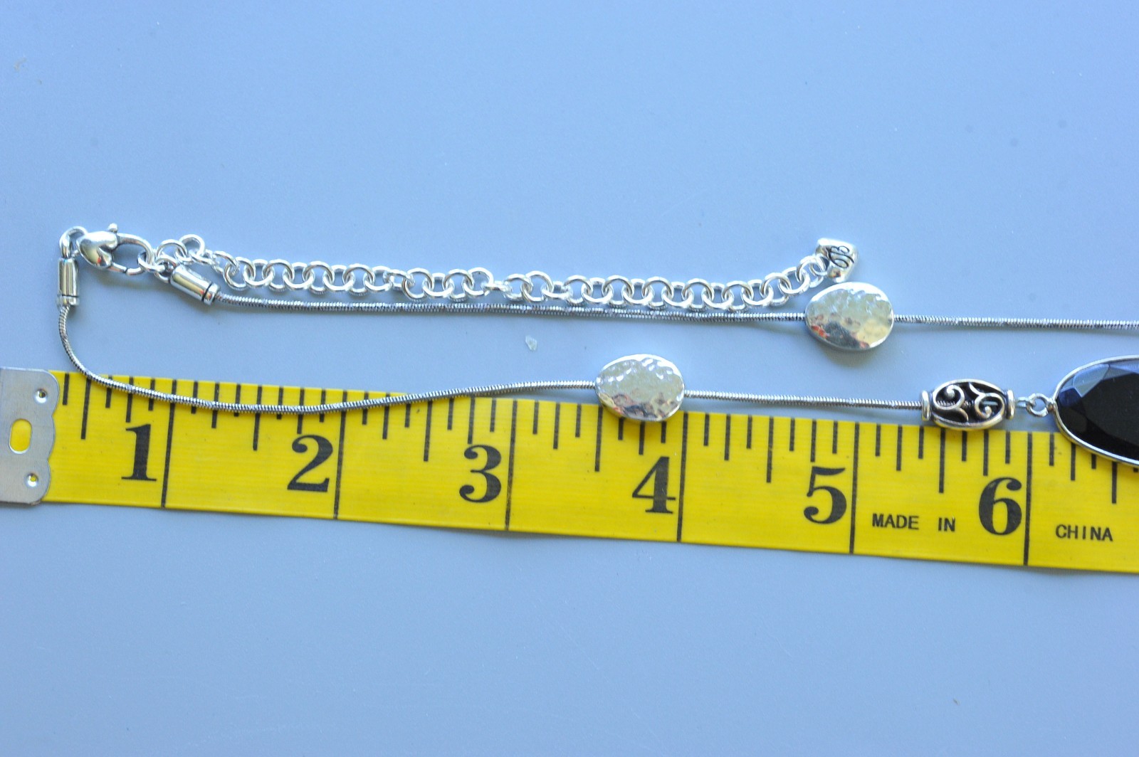 Brighton Necklace bracelet LOT Black Silver Classic * FLAWS See Description LF3