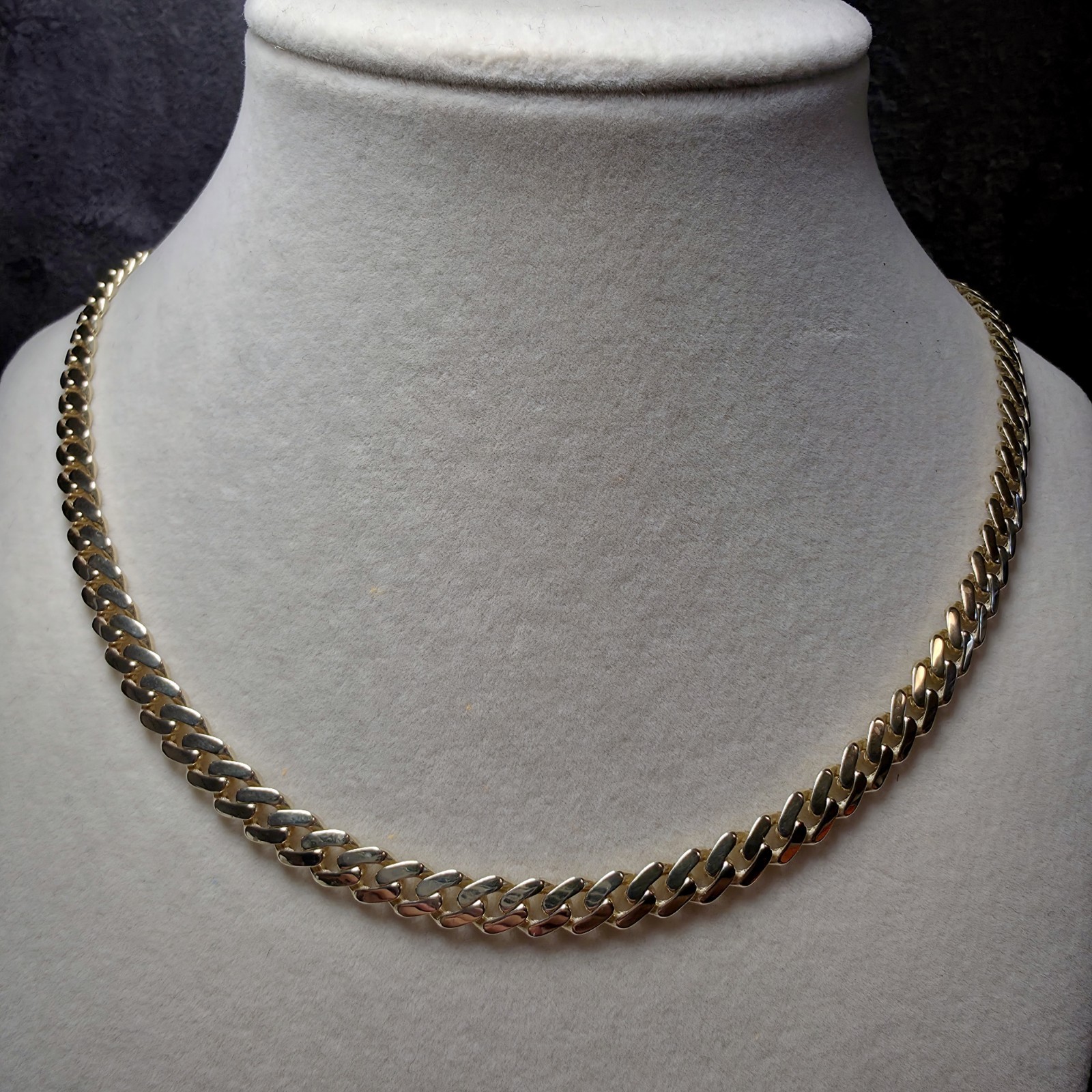 10K Solid Yellow Gold 6.1mm Monaco Cuban Chain (22″) w/Iced-Out Coffin Lock