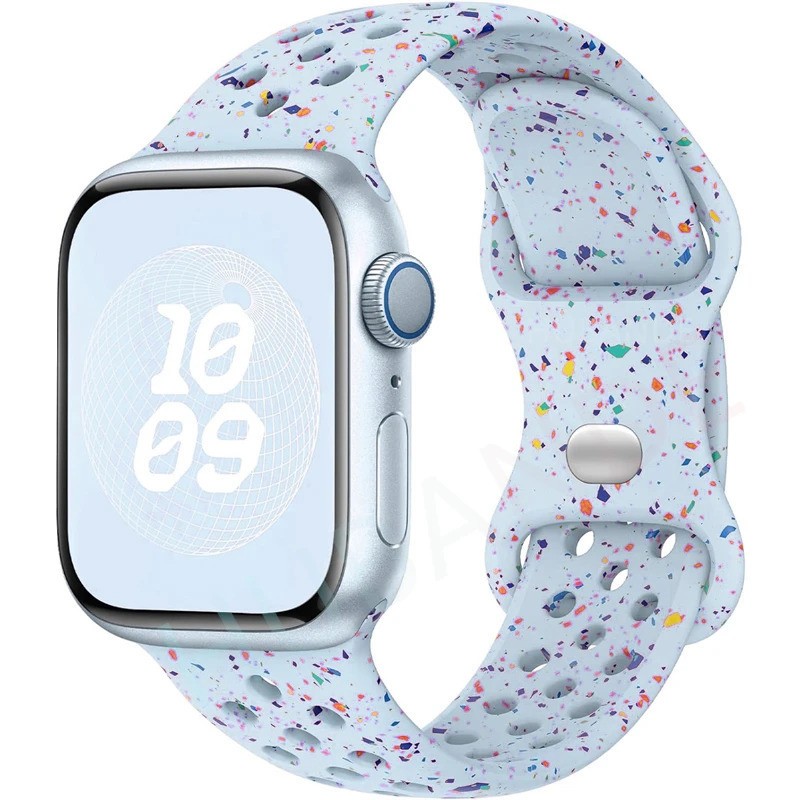 Sport Silicone Band for Apple Watch 11 10 9 8 7 Ultra 3 SE 41/42/44/45/46/49mm