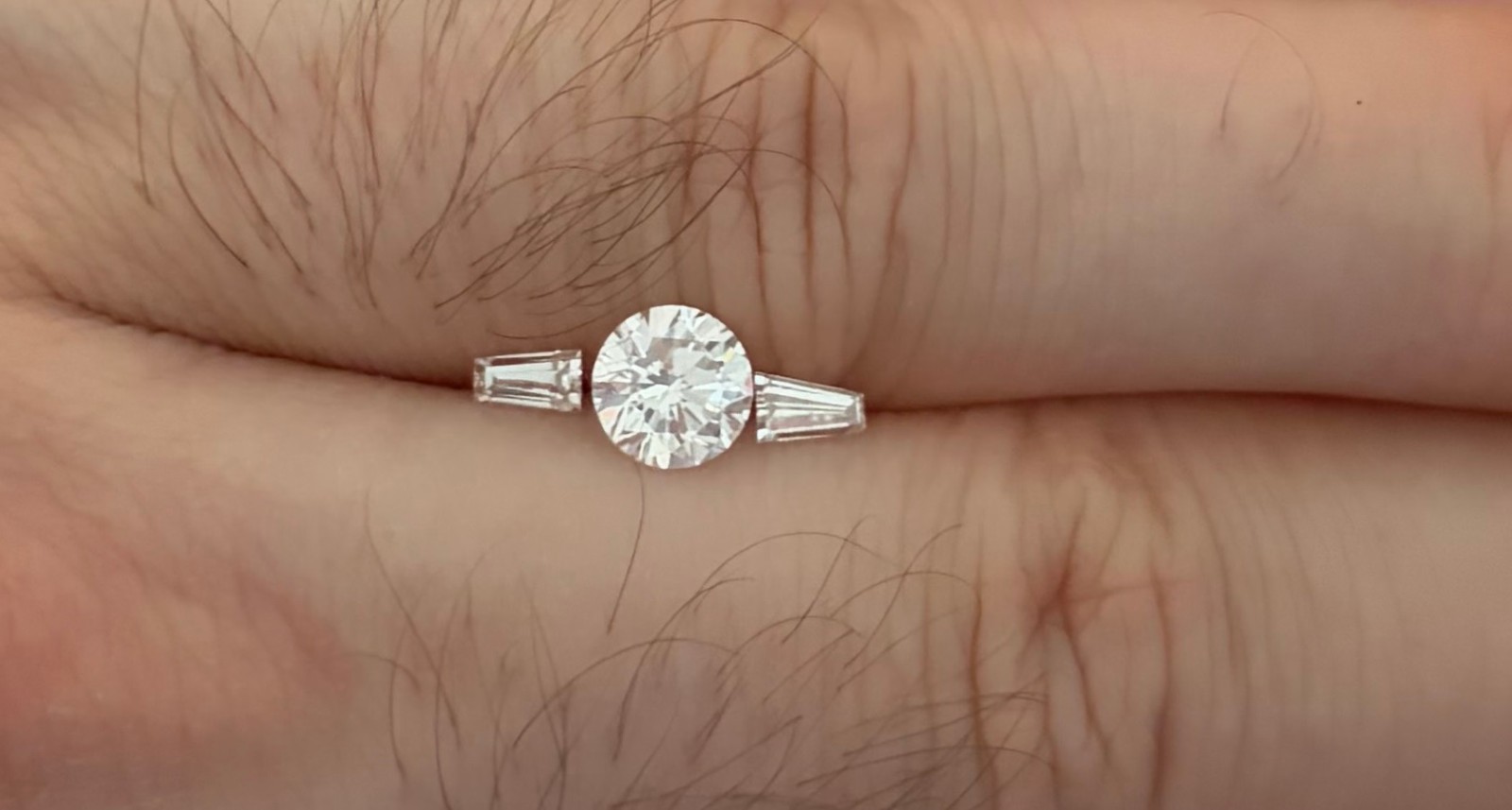 .50-.55tcw 4mm x 2.3mm Tapered Baguette Match Pair Natural Diamonds Loose VS