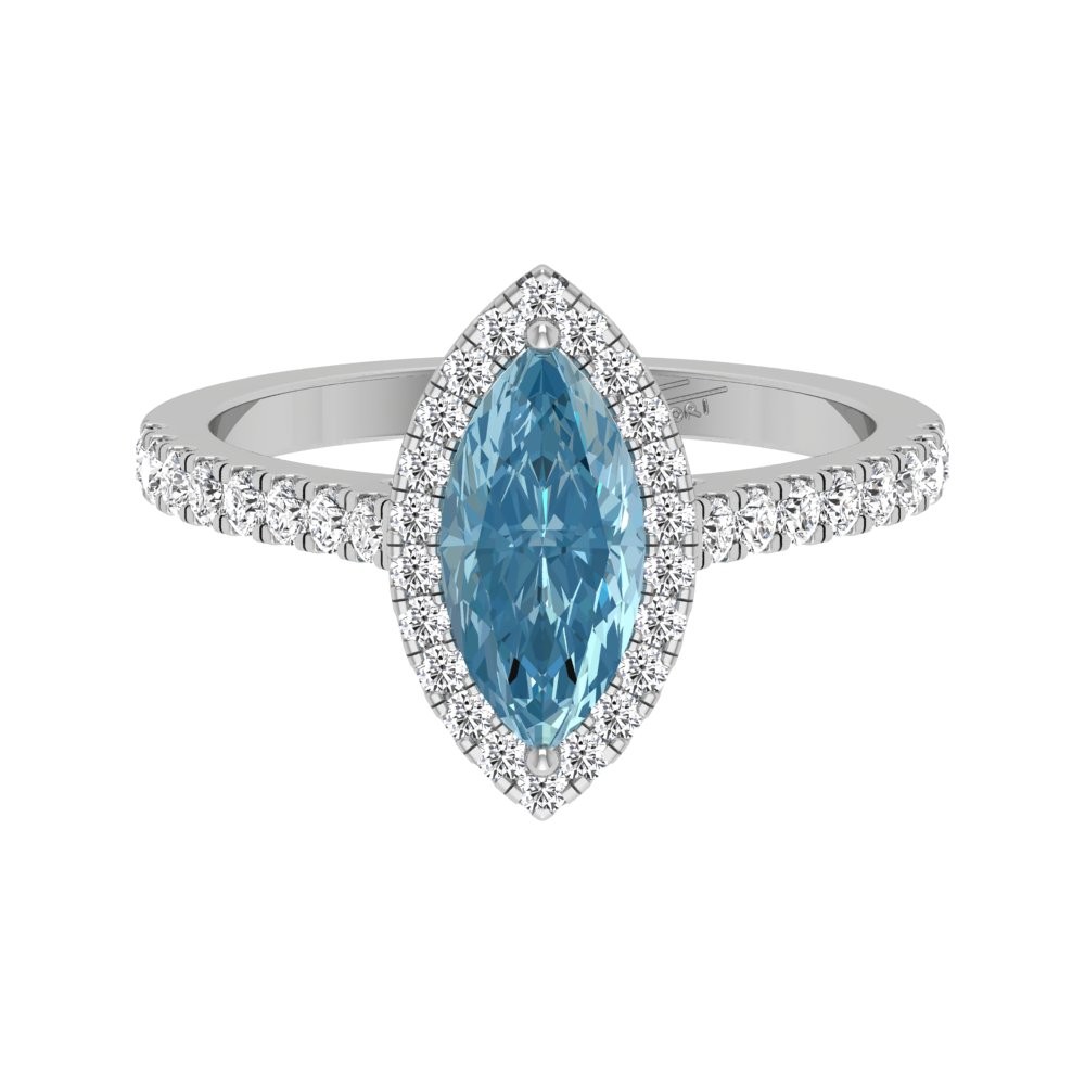 1.24ct Marquise Lab Grown Diamond Engagement SOLD 18K White Gold
