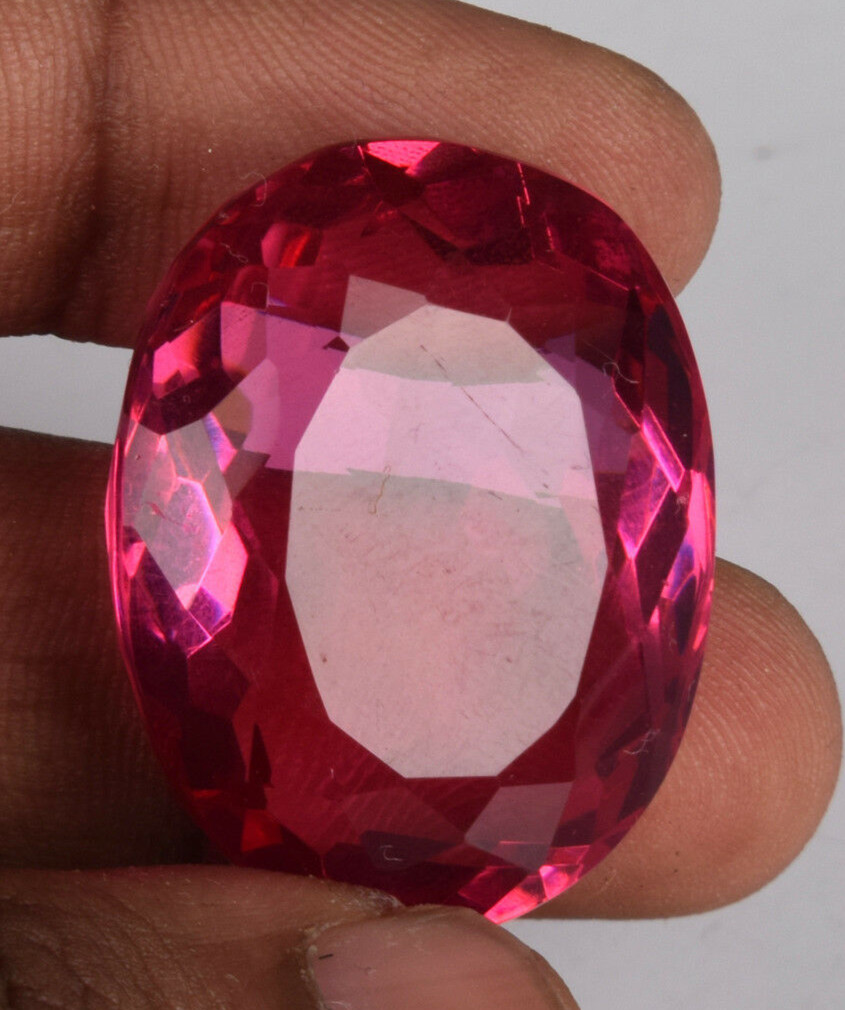 Large Pink Tourmaline 79.70 Ct Oval Faceted Cut Loose Gemstone Gift for Birthday