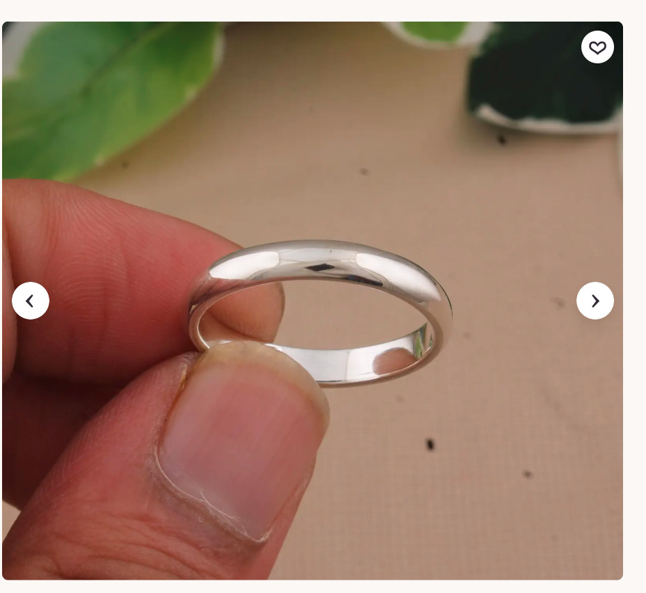 Band Handmade Silver Ring, 925 Sterling Silver, Dainty Silver Ring,