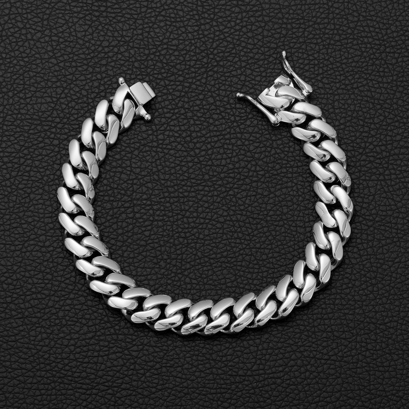 Stainless Steel Miami Hip Hop Cuban Chain Necklace Bracelet 10-22MM