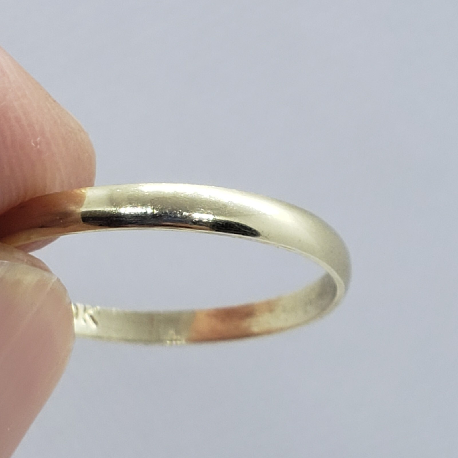Authentic 10K Solid Yellow Gold Plain Knuckle Band Ring High quality Sizes 2-7.5