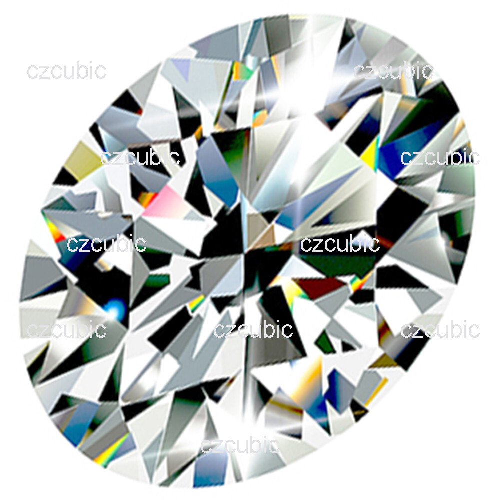 CUBIC ZIRCONIA LOOSE STONES SUPER QUALITY OVAL SHAPE 7 A CLEAR U.S SHIPPER