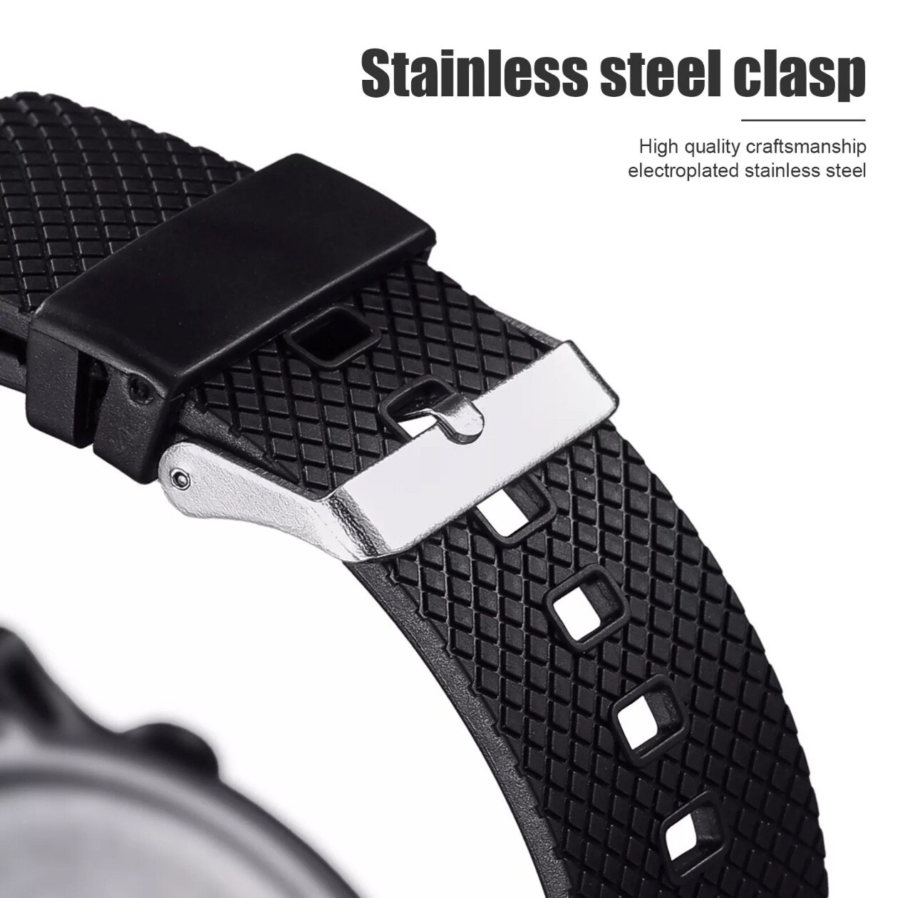 Men Waterproof Digital Sports Watch Military Tactical LED Backlight Wristwatch