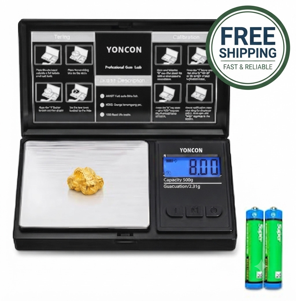 Digital Pocket Scale 500g x 0.01g Precision Gram Scale LCD Display