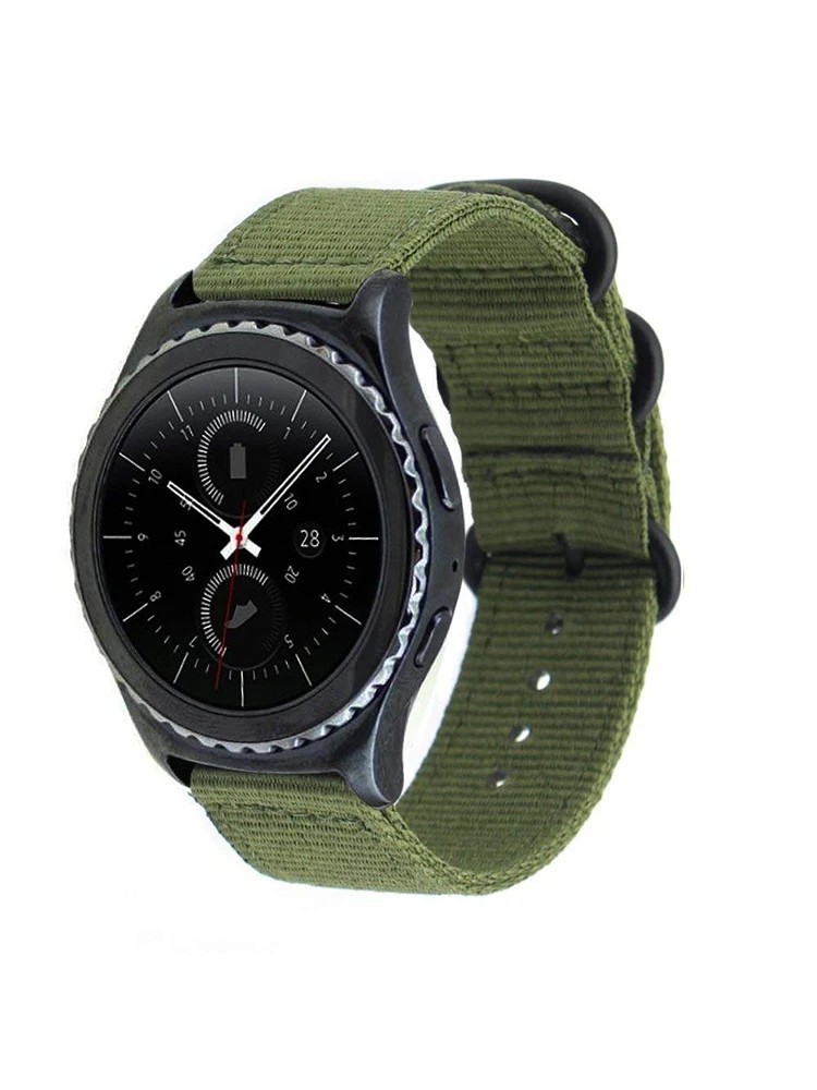 18mm 20mm 22mm 24mm Military Canvas Nylon Wrist Watch Band Strap Bracelet Sport