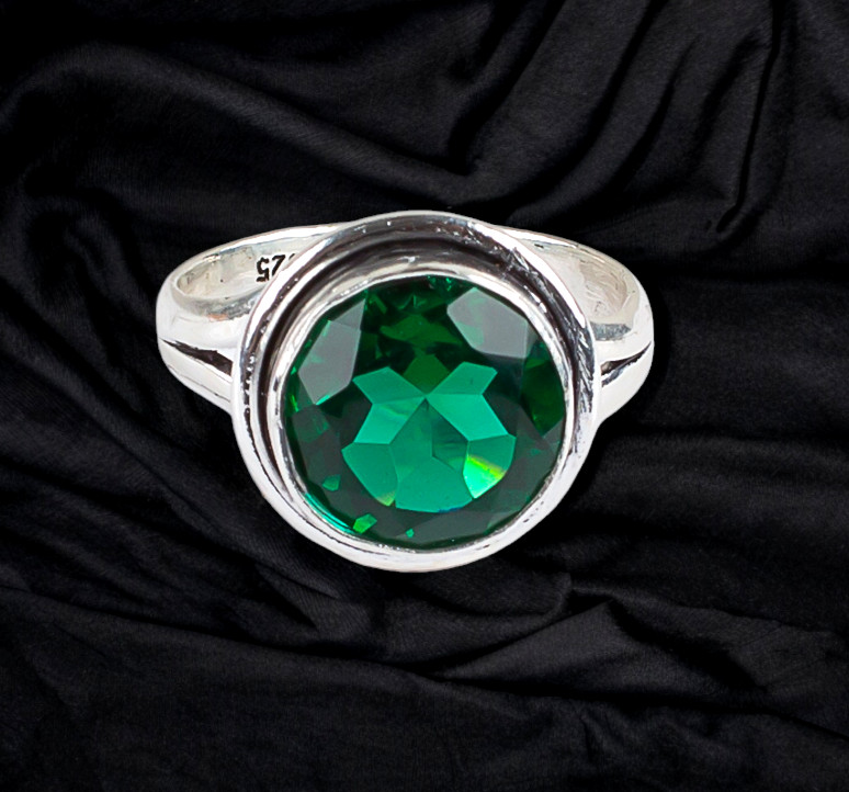 Chrome Diopside Gemstone 925 Sterling Silver Handmade Jewelry Ring All Size