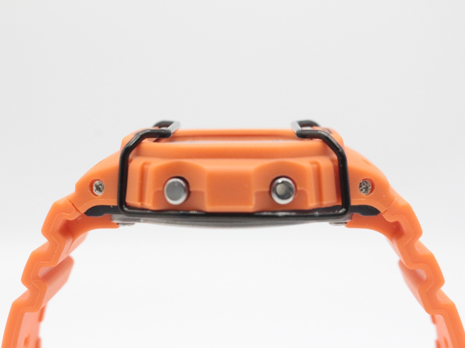 Customized G-SHOCK DW-5600E Orange Bezel Band with Metal Ring Bullbar From Japan
