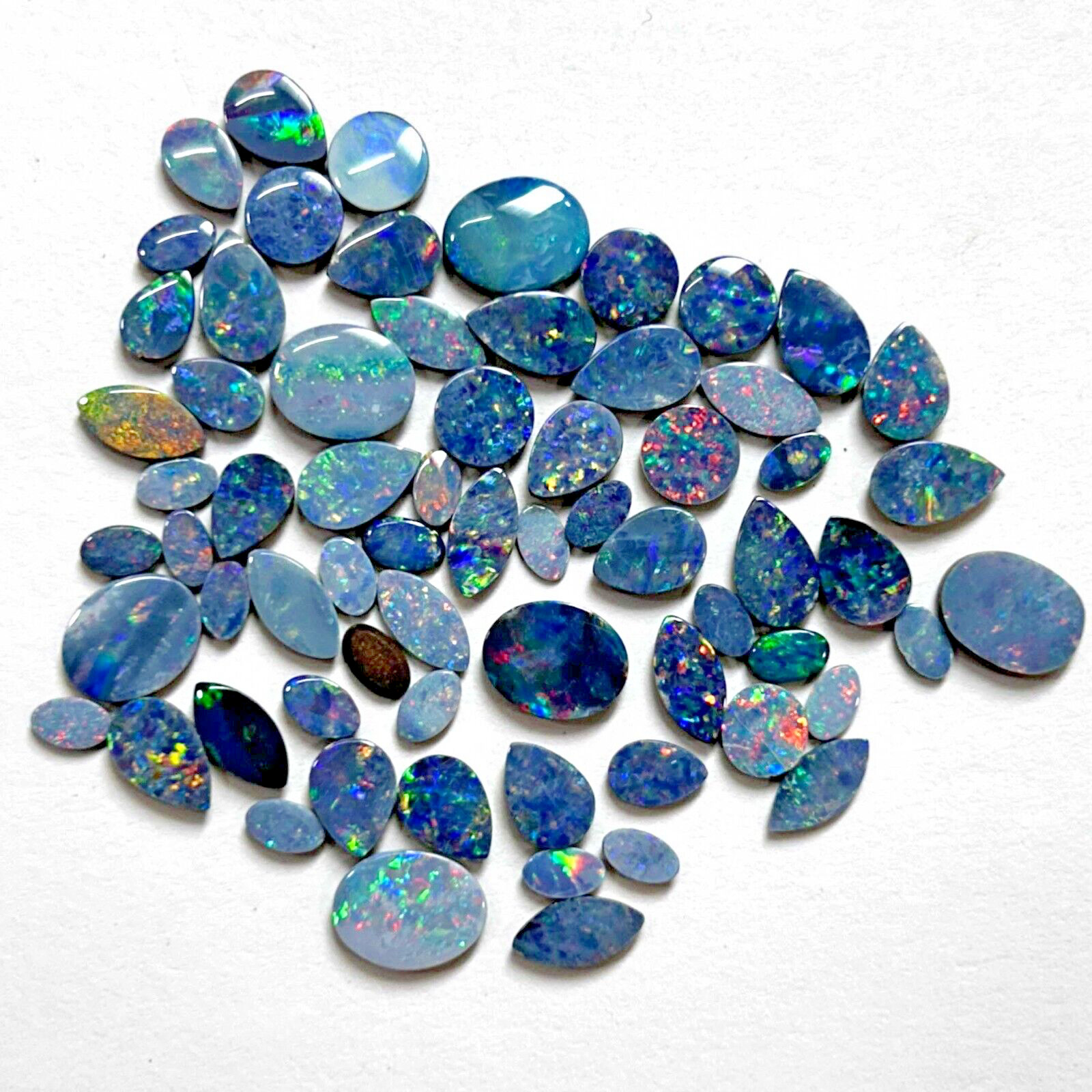 Natural Boulder Opal Mix Shape Loose Gemstone Lot 5-8 Pcs 3-10 MM 5 CT