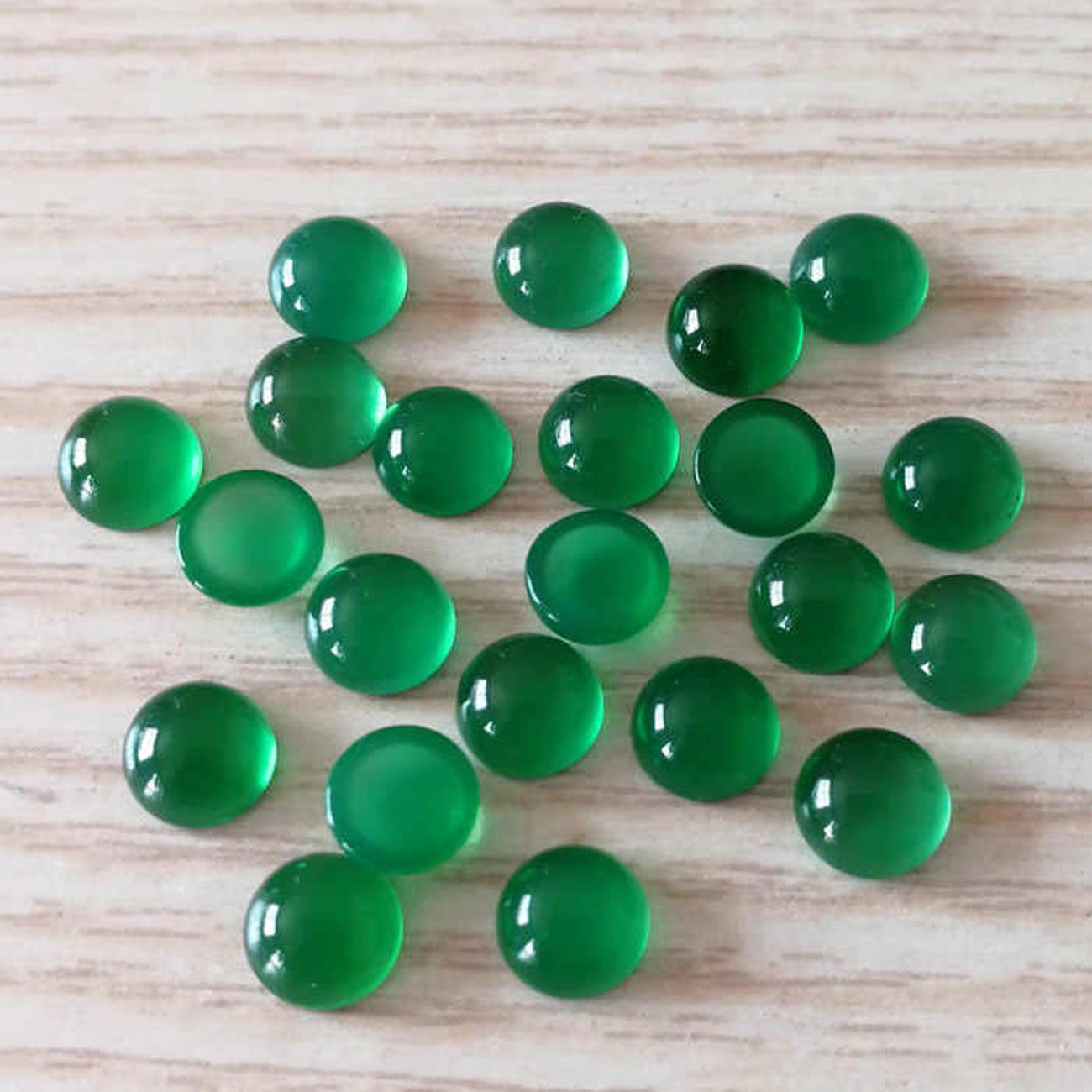 Green Onyx Round Cabochon 3mm to 25mm Wholesale Gemstone