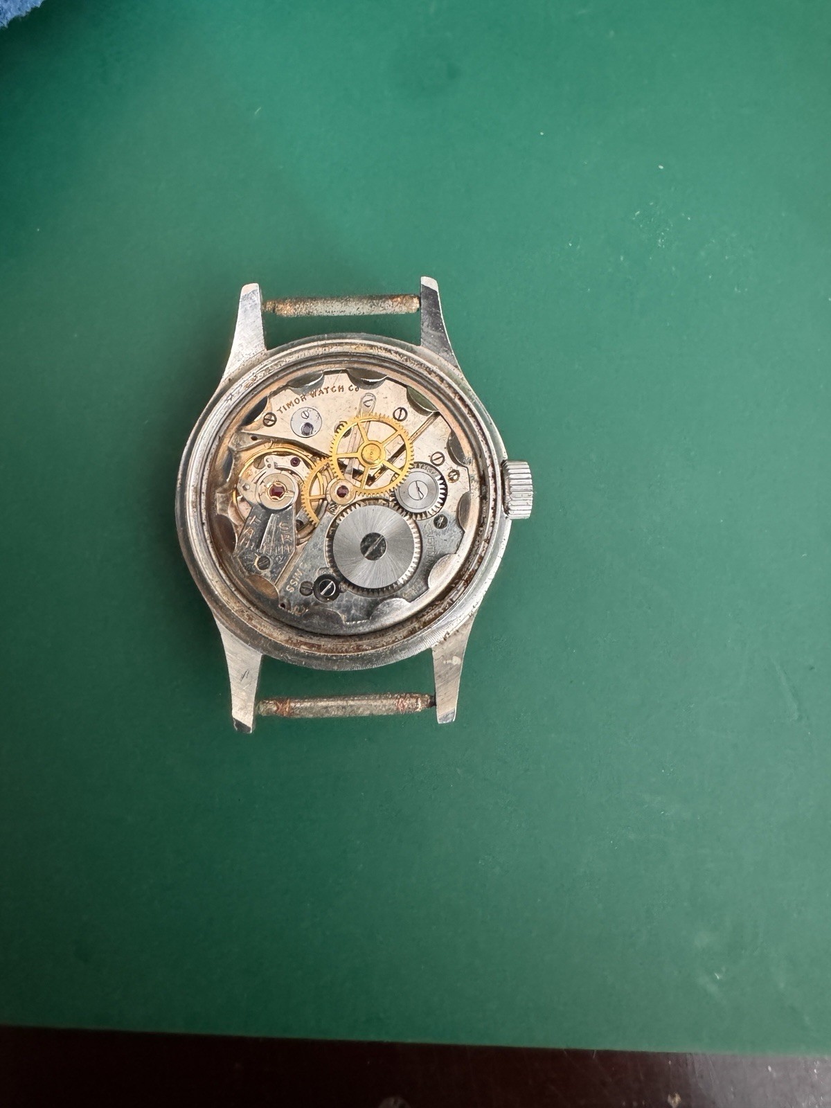 Vintage Timor Military Manual Wind Wrist Watch 30mm