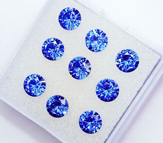 5 MM Natural Blue Ceylon Sapphire 20 PCS Loose Gemstones Certified Round Cut Lot