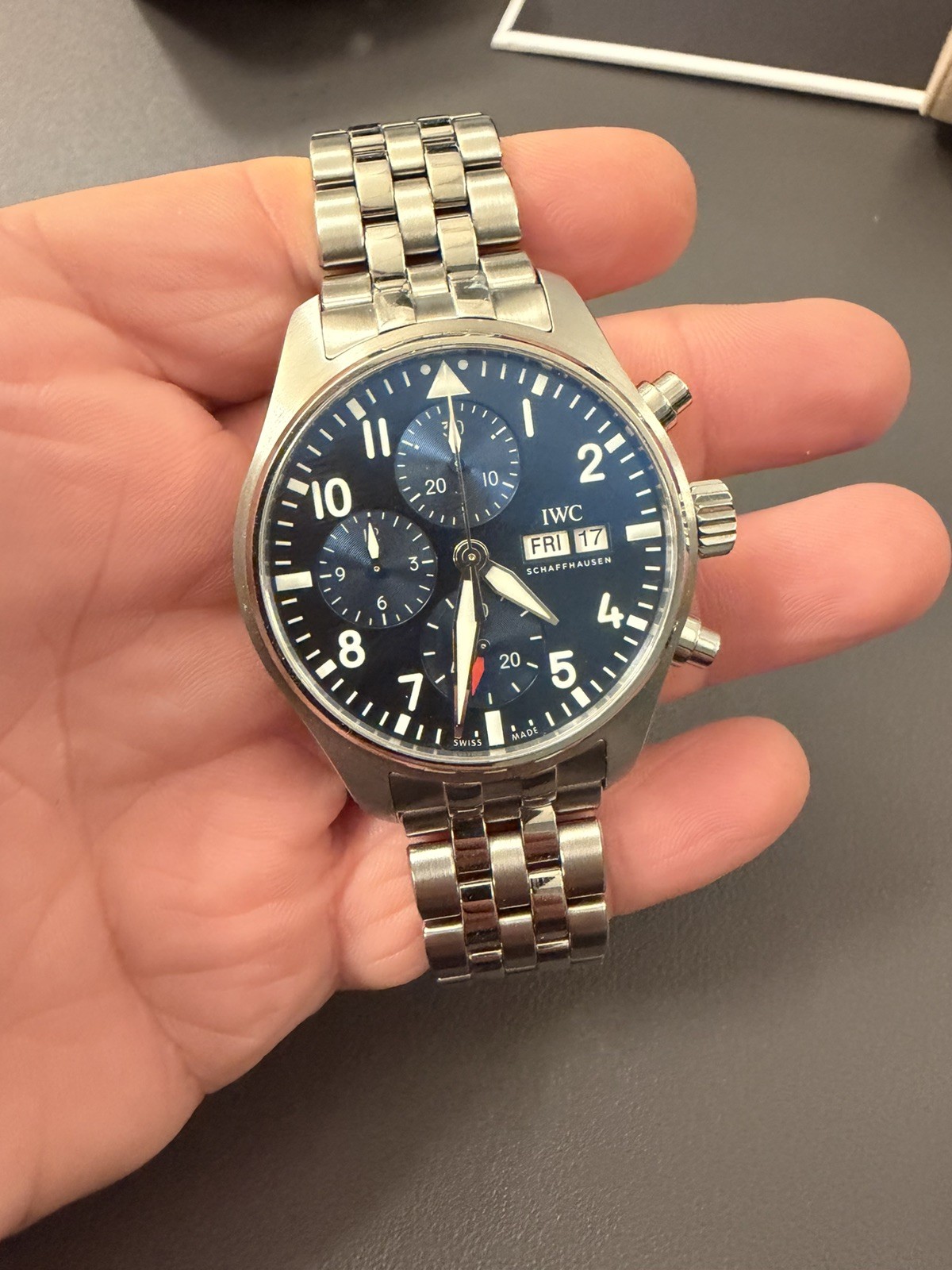 IWC Pilot’s Watch Chronograph IW388102 41mm Box Papers Extra Straps