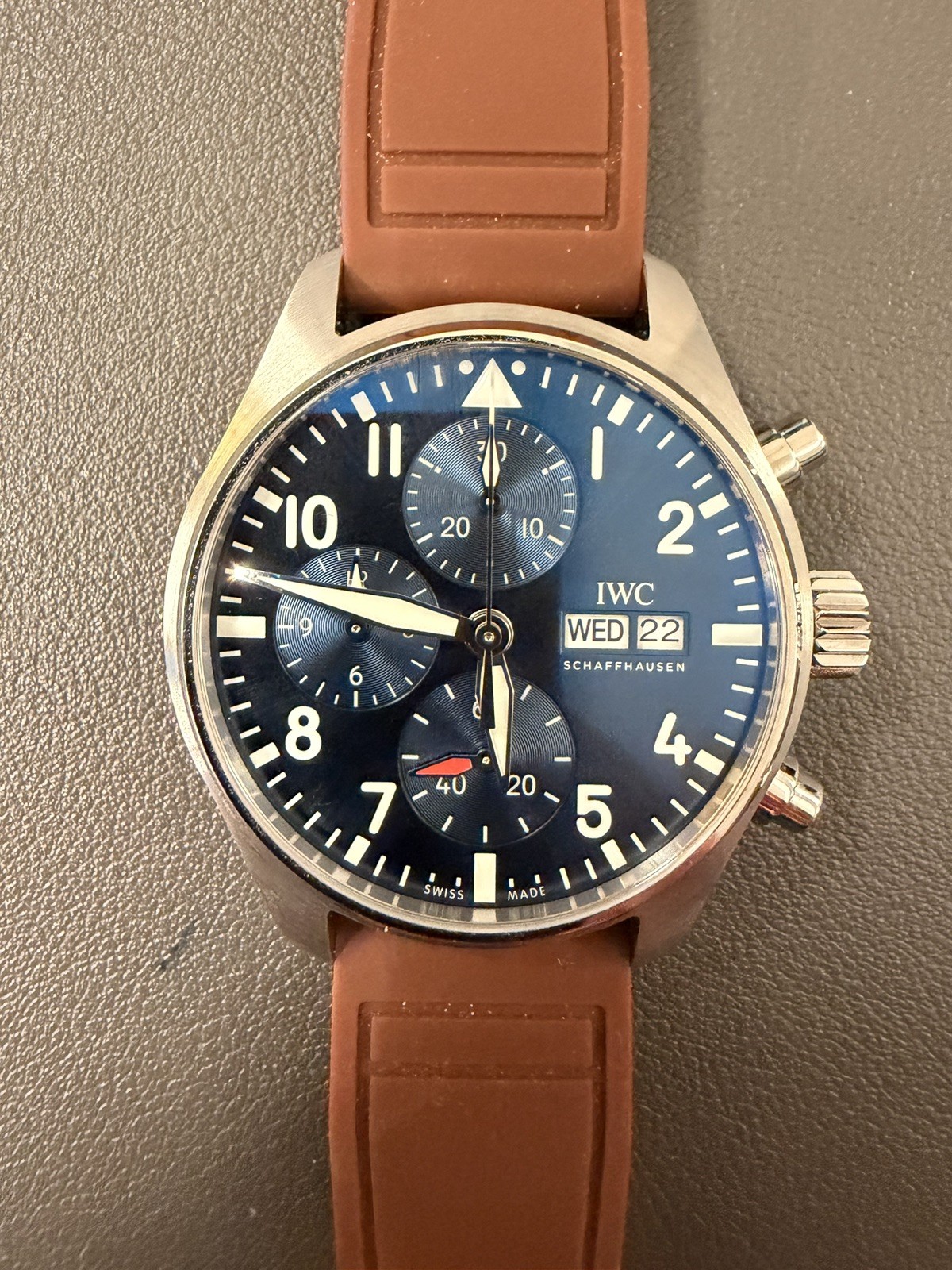 IWC Pilot’s Watch Chronograph IW388102 41mm Box Papers Extra Straps